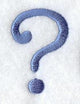 Courier Punctuation Question Mark - 3 Inch