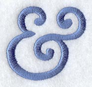 Courier Punctuation Ampersand - 3 Inch