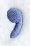 Courier Punctuation Comma - 3 Inch