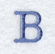 Courier Upper Case Letter B - 3 Inch