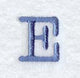 Courier Upper Case Letter E - 3 Inch
