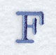 Courier Upper Case Letter F - 3 Inch