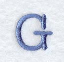 Courier Upper Case Letter G - 3 Inch