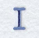 Courier Upper Case Letter I - 3 Inch