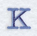 Courier Upper Case Letter K - 3 Inch