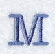 Courier Upper Case Letter M - 3 Inch
