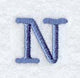 Courier Upper Case Letter N - 3 Inch
