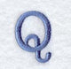 Courier Upper Case Letter Q - 3 Inch