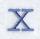 Courier Upper Case Letter X - 3 Inch