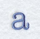 Courier Lower Case Letter a - 3 Inch
