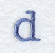 Courier Lower Case Letter d - 3 Inch