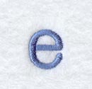 Courier Lower Case Letter e - 3 Inch