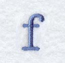 Courier Lower Case Letter f - 3 Inch
