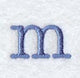 Courier Lower Case Letter m - 3 Inch