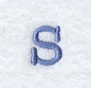 Courier Lower Case Letter s - 3 Inch