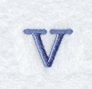 Courier Lower Case Letter v - 3 Inch