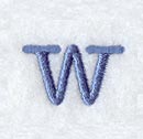 Courier Lower Case Letter w - 3 Inch