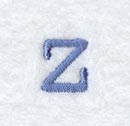 Courier Lower Case Letter z - 3 Inch