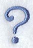 Courier Punctuation Question Mark - 3 Inch