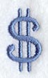 Courier Punctuation Dollar Sign - 3 Inch
