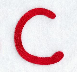 Kids Upper Case Letter C - 3 Inch