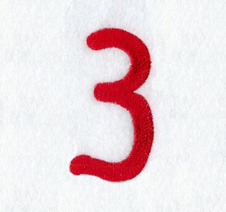 Kids Number 3 - 3 Inch