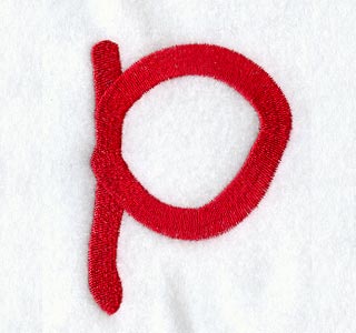 Kids Lower Case Letter p - 3 Inch