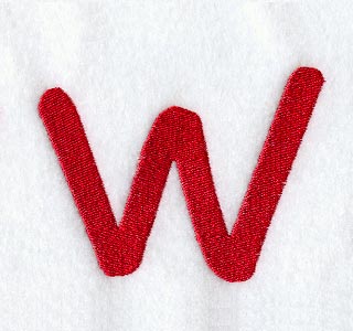 Kids Lower Case Letter w - 3 Inch