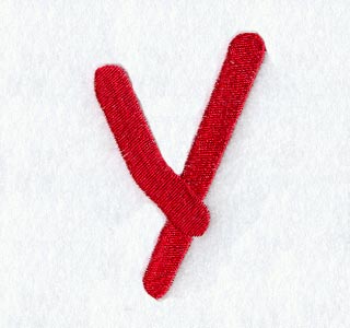 Kids Lower Case Letter y - 3 Inch