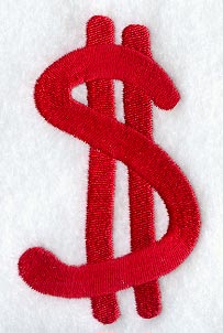 Kids Punctuation Dollar Sign - 3 Inch