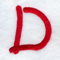 Kids Upper Case Letter D - 3 Inch