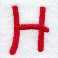 Kids Upper Case Letter H - 3 Inch