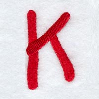 Kids Upper Case Letter K - 3 Inch