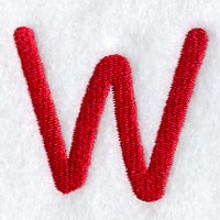 Kids Upper Case Letter W - 3 Inch