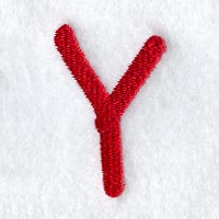 Kids Upper Case Letter Y - 3 Inch