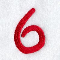 Kids Number 6 - 3 Inch