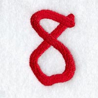 Kids Number 8 - 3 Inch