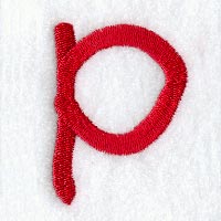 Kids Lower Case Letter p - 3 Inch