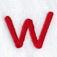 Kids Lower Case Letter w - 3 Inch