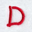 Kids Upper Case Letter D - 3 Inch