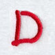 Kids Upper Case Letter D - 3 Inch