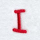 Kids Upper Case Letter I - 3 Inch