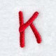 Kids Upper Case Letter K - 3 Inch