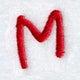 Kids Upper Case Letter M - 3 Inch