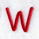Kids Upper Case Letter W - 3 Inch