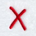 Kids Upper Case Letter X - 2 Inch