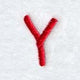 Kids Upper Case Letter Y - 3 Inch