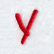 Kids Lower Case Letter y - 3 Inch