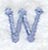 Dots Letter W - 2 inch