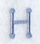 Dots Letter H - 2 inch